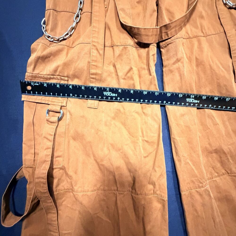 The Ragged Priest Wide Leg Cargo Pants Womens 8 Double Chain - Picture 4 of 10